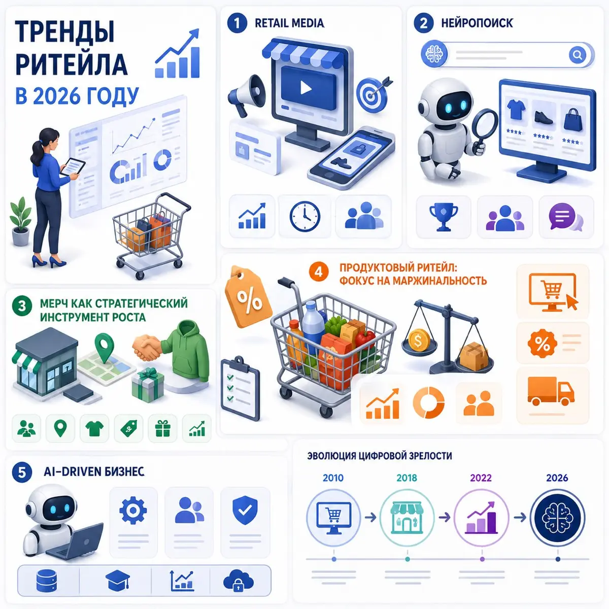 Тренды ритейла в 2026 году, может быть 🤔 | Сетка — социальная сеть от hh.ru