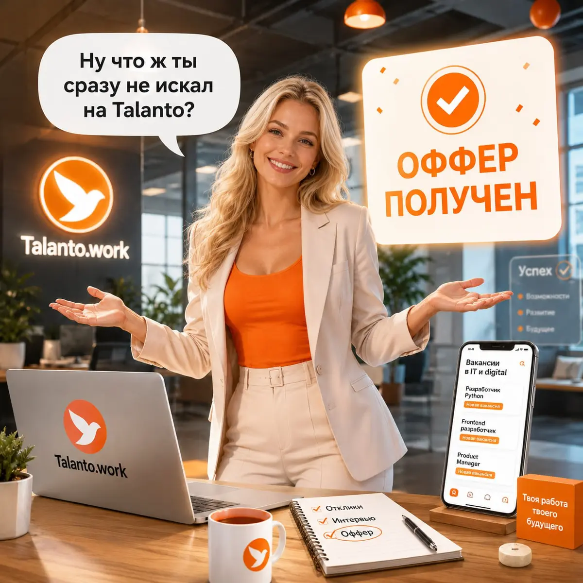 Ну что ж ты сразу не искал на Talanto? 😉 | Сетка — социальная сеть от hh.ru