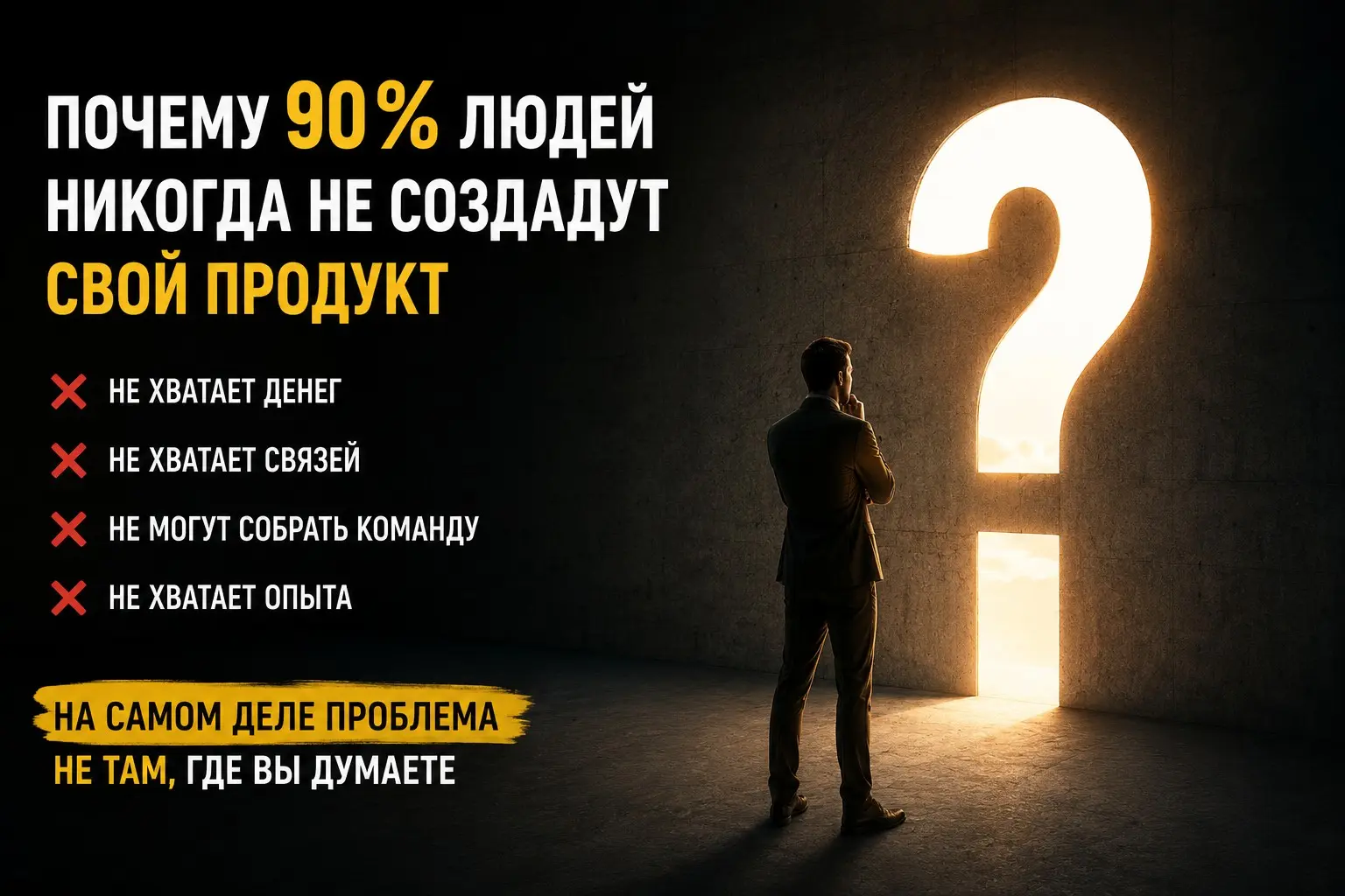 Почему 90% людей никогда не создадут свой продукт | Сетка — социальная сеть от hh.ru