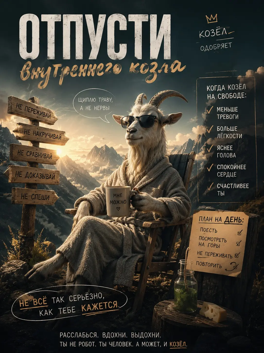 🐐 Отпускаю  "внутреннего козла" 😄. | Сетка — социальная сеть от hh.ru