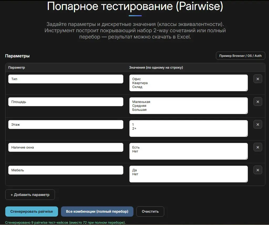 Попарное тестирование(Pairwise testing) | Сетка — социальная сеть от hh.ru