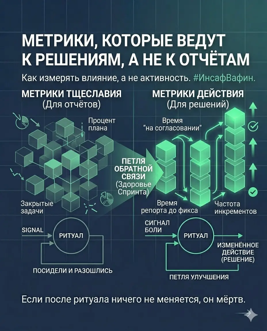 Метрики, которые ведут к решениям, а не к отчётам | Сетка — социальная сеть от hh.ru