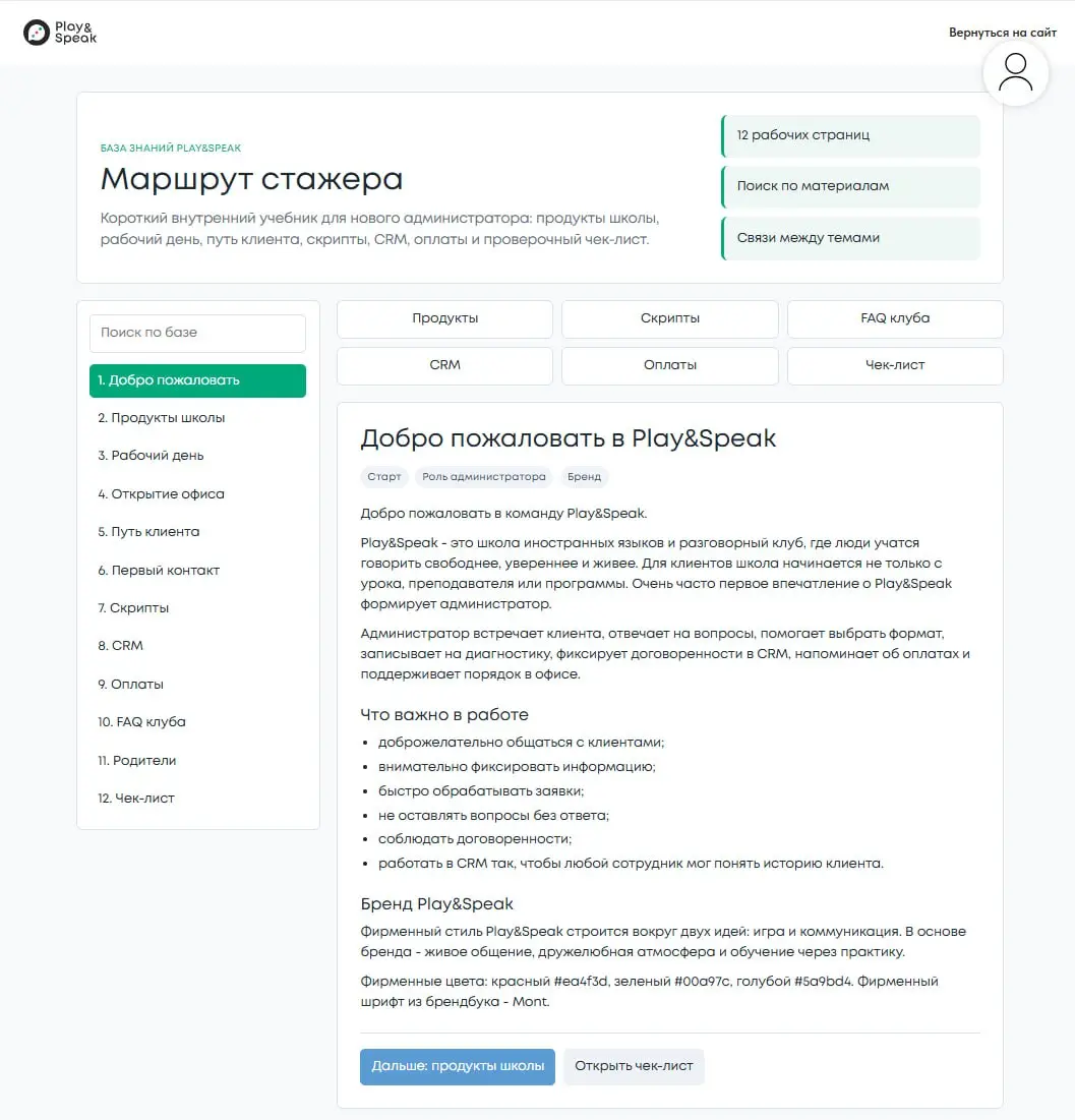 База знаний для школы | Сетка — социальная сеть от hh.ru