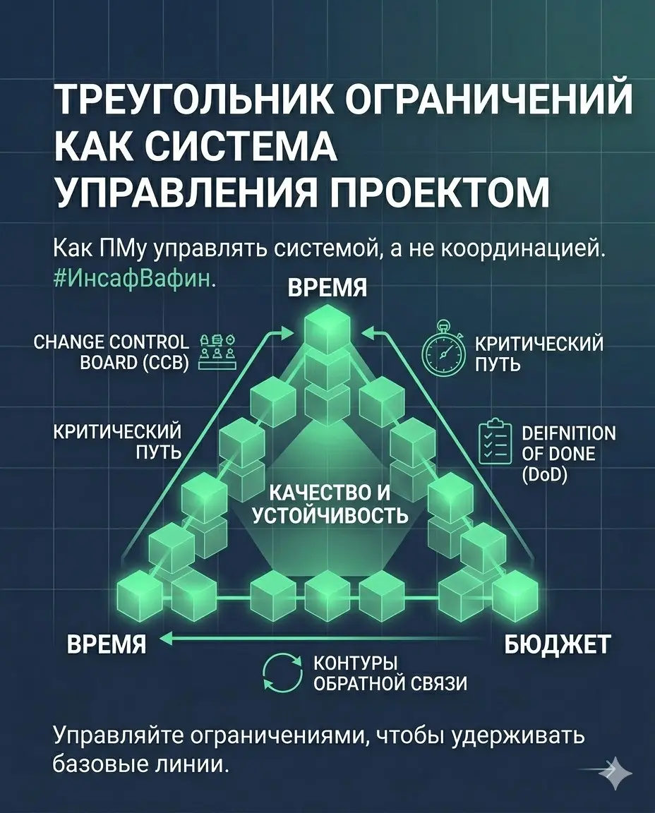 Треугольник ограничений как система управления проектом | Сетка — социальная сеть от hh.ru