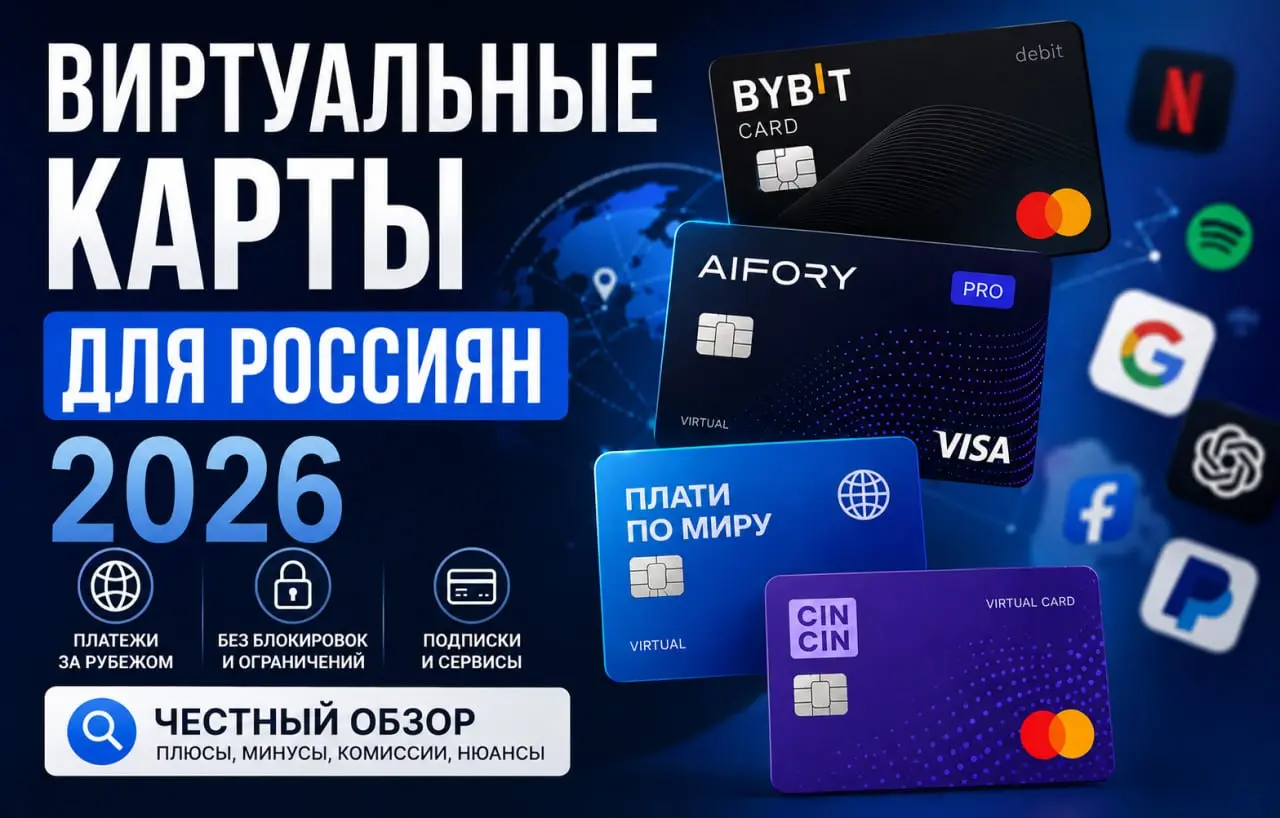 💳 Российская карта не работает за рубежом? Вот 4 реальных решения
Visa ушла. Mastercard ушла. Netflix, Spotify, ChatGPT, Adobe — всё чаще отказывают российским картам | Сетка — социальная сеть от hh.ru