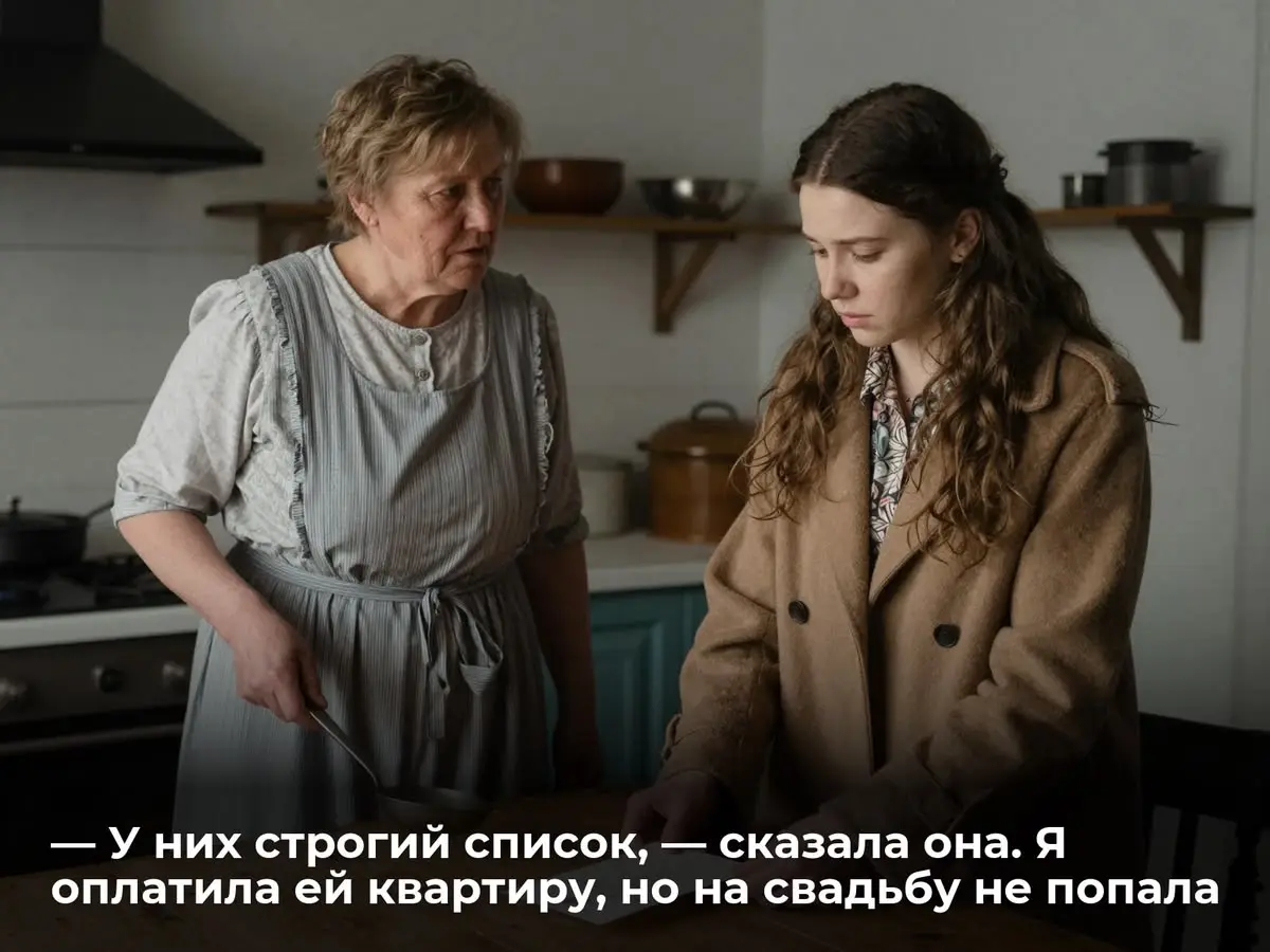 — У них строгий список, — сказала она. Я оплатила ей квартиру, но на свадьбу не попала
— У них там рассадка по протоколу, строгий список гостей, — Даша говорила быстро, не поднимая на меня глаз | Сетка — социальная сеть от hh.ru