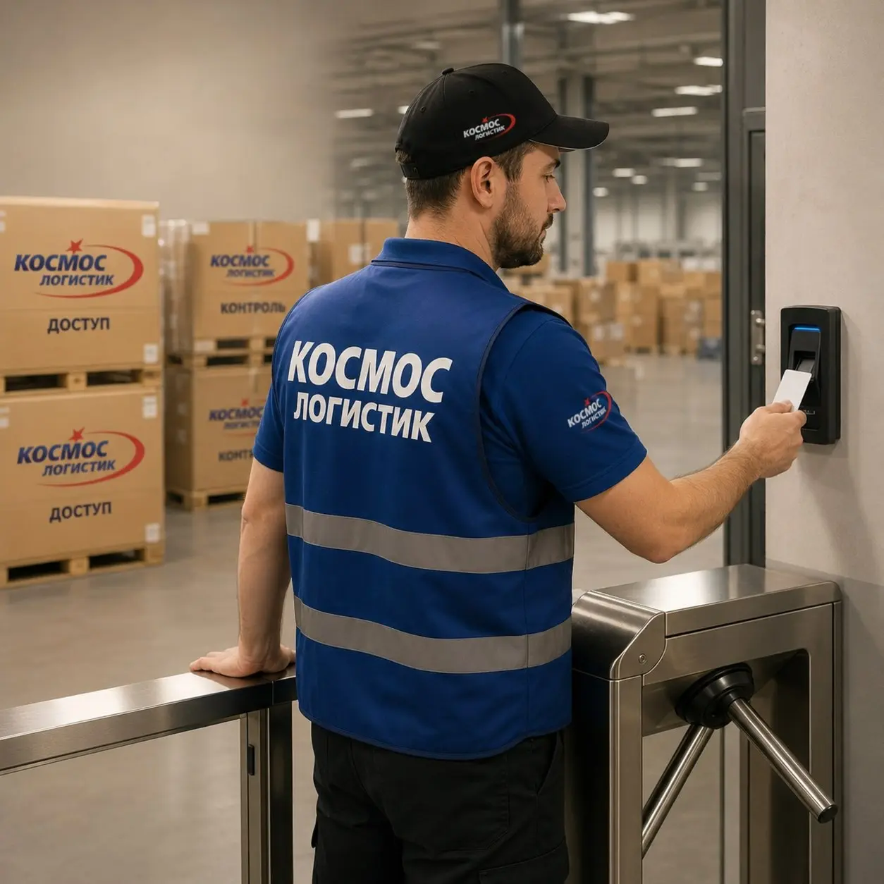 Проход в режимные склады
Для быстрого доступа на объекты Космос Логистик подавайте данные на пропуск за 2 часа до визита. Мы обеспечим хранение от 25 р/сутки и обмотку паллет от 90 р | Сетка — социальная сеть от hh.ru