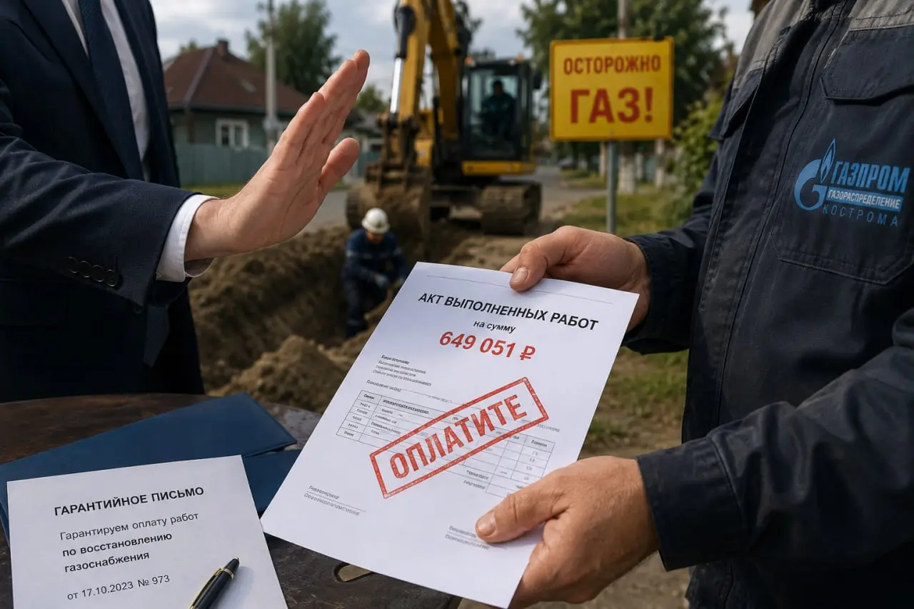 Если заказчик гарантировал оплату — сослаться на виновника уже не получится
В Костромской области администрация муниципального округа спорила с ООО «Газпром газораспределение Кострома» из-за оплаты ав... | Сетка — социальная сеть от hh.ru