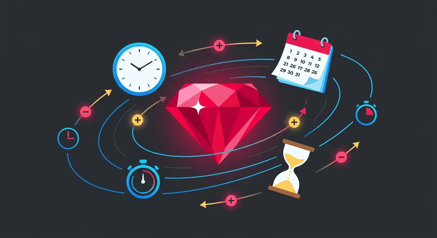 Временная арифметика с датой и временем в Ruby | Сетка — социальная сеть от hh.ru