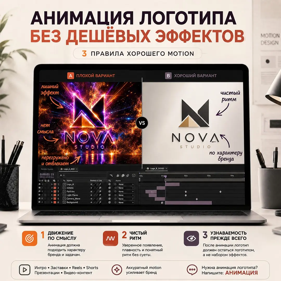 Анимация логотипа — это не набор эффектов, а часть визуально | Сетка — социальная сеть от hh.ru