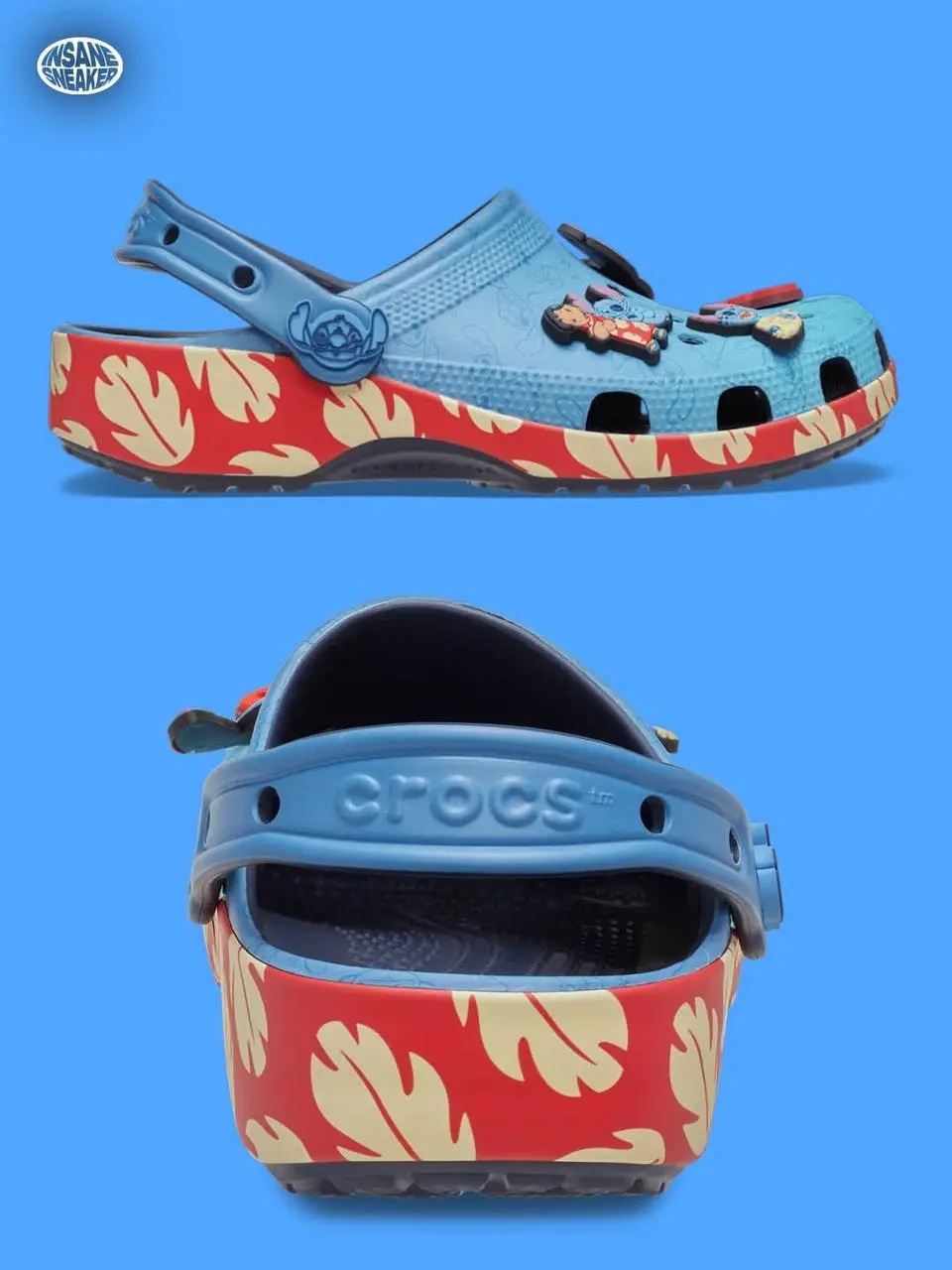 Crocs с Лило и Стичем появятся в продаже уже 26 июня. Пара фирменных голубеньких клоггов с гавайским принтом будут стоит 70 долларов (5070 рублей) | Сетка — социальная сеть от hh.ru