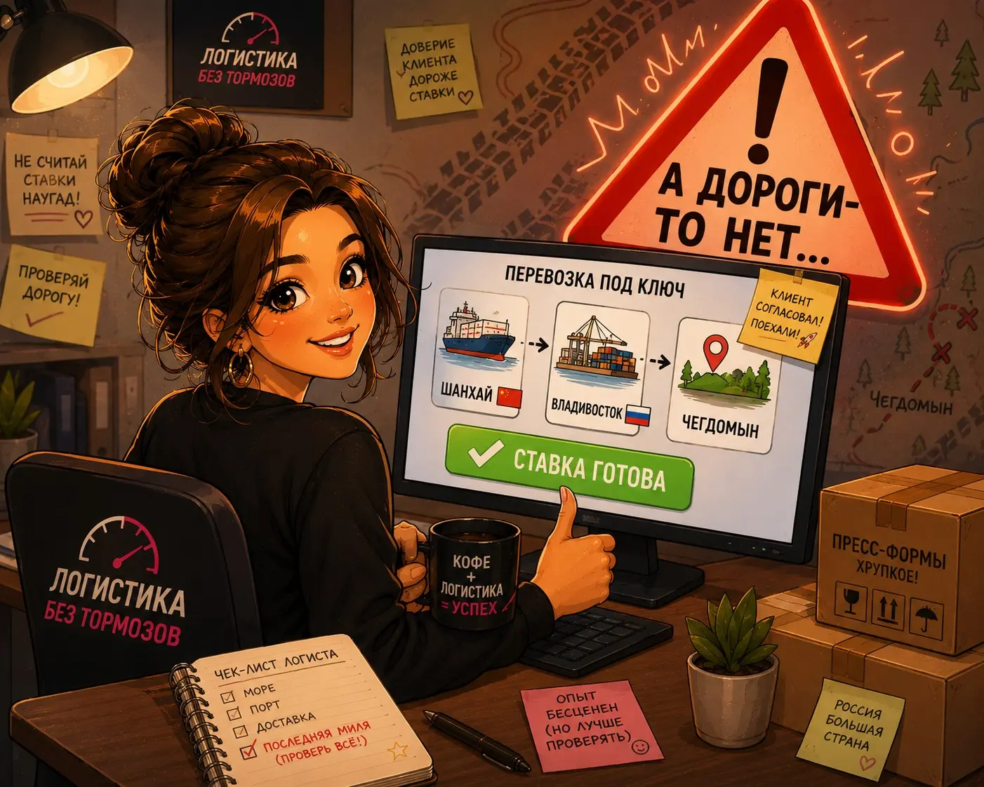 📦 Ошибка молодого логиста: когда населённый пункт есть, а дороги нет
В 2015 году я рассчитывала доставку пресс-форм из Китая в Чегдомын.
Запрос был простой: доставить груз до конечного получателя | Сетка — социальная сеть от hh.ru