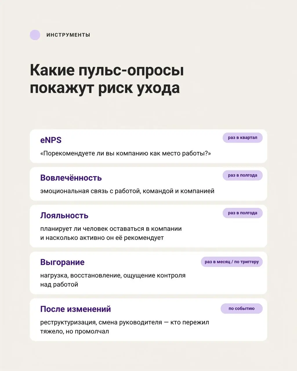 Сотрудники редко уходят внезапно
Сначала человек перестаёт говорить честно. Потом — вовлекаться. Потом эмоционально отдаляется от команды. И только после этого пишет заявление | Сетка — социальная сеть от hh.ru