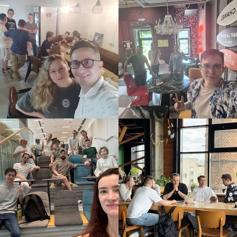 Собрали для вас фотографии встреч с прошедших выходных!
IOS:
🔶 САНКТ-ПЕТЕРБУРГ
IT:
🔶 БЕЛГРАД
🔶 ЙОШКАР-ОЛА
🔶 МОСКВА
🔶 САМАРА
🔶 ТАШКЕНТ
⚡️Поддержи Coffee&Code: Boosty | Tribute
В этом посте были ссылки,... | Сетка — социальная сеть от hh.ru
