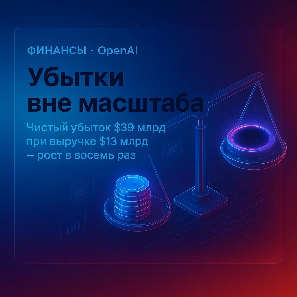 Чистый убыток OpenAI в 2025 году — $39 млрд | Сетка — социальная сеть от hh.ru