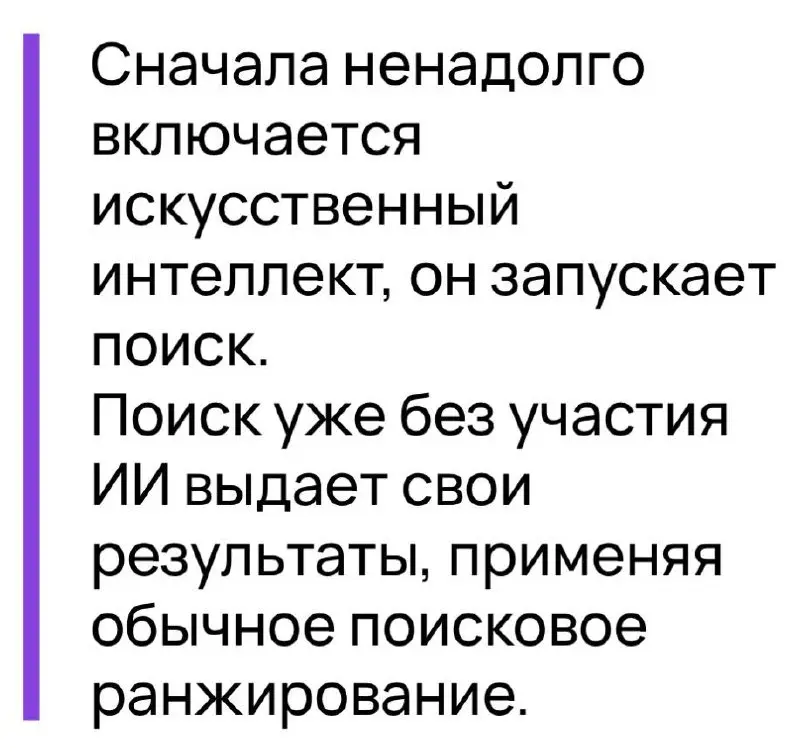 А вот это действительно интересно
«За период с августа 2025 года по январь 2026 года доля сайтов, не входящих в топ-10 Яндекса, сократилось в ответах «Алисы» с 40% до 10% | Сетка — социальная сеть от hh.ru