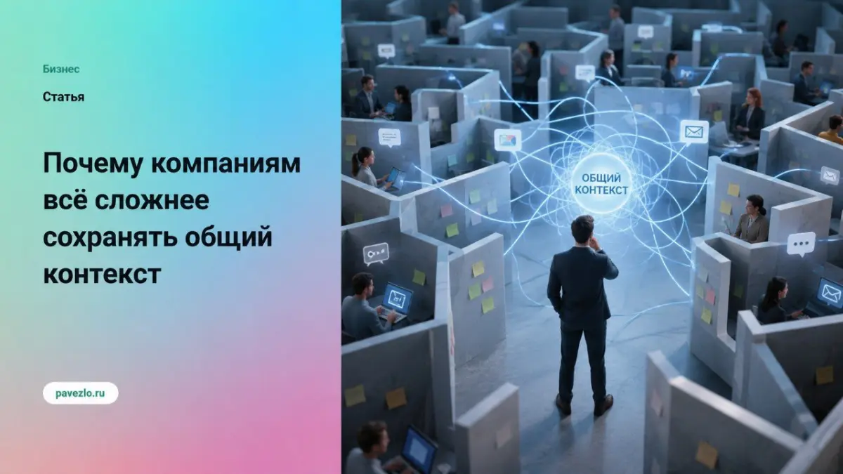 Почему компаниям всё сложнее сохранять общий контекст | Сетка — социальная сеть от hh.ru