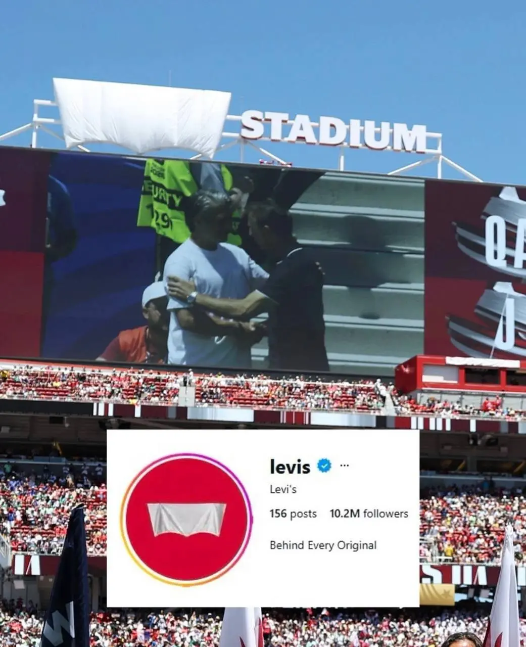 Levi’s зацензурили на ЧМ 2026
По требованию FIFA все стадионы в 16 городах-хозяевах ЧМ-2026 временно лишились названий и эмблем компаний, владеющих правами на нейминг | Сетка — социальная сеть от hh.ru