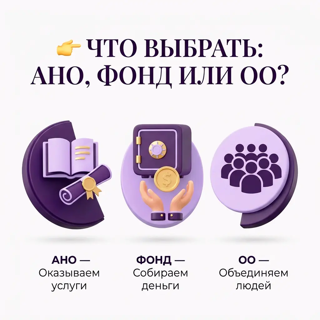 Что выбрать — АНО, Фонд или Общественную организацию? | Сетка — социальная сеть от hh.ru