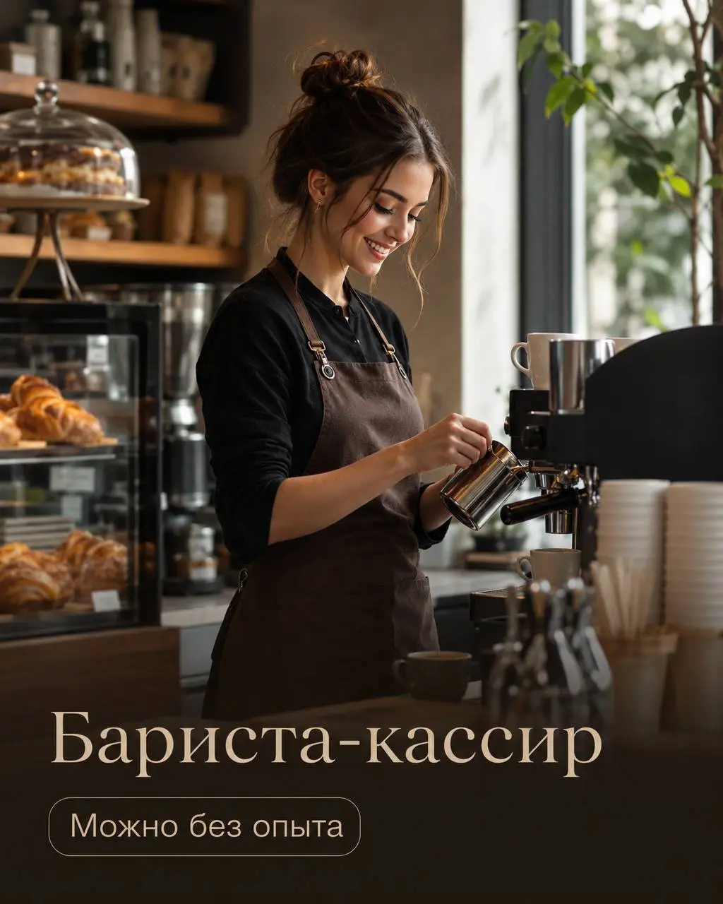 БАРИСТА-КАССИР
От 370₽/ч
пекарня
• Москва
• Рестораны/Кафе
• @tsusarisu
Полное описание вакансии размещено в Телеграм и Макс. Переходите по ссылке в закрепленном сообщении | Сетка — социальная сеть от hh.ru