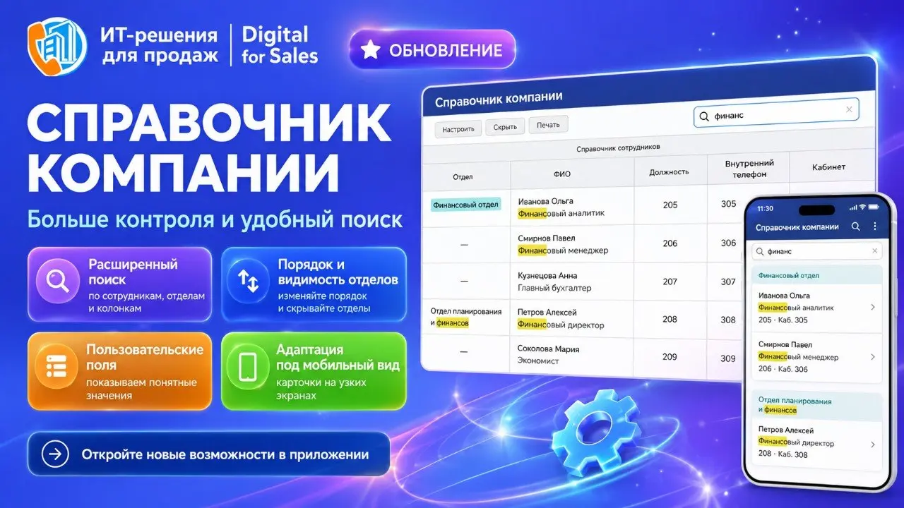 Справочник компании стал удобнее для поиска | Сетка — социальная сеть от hh.ru