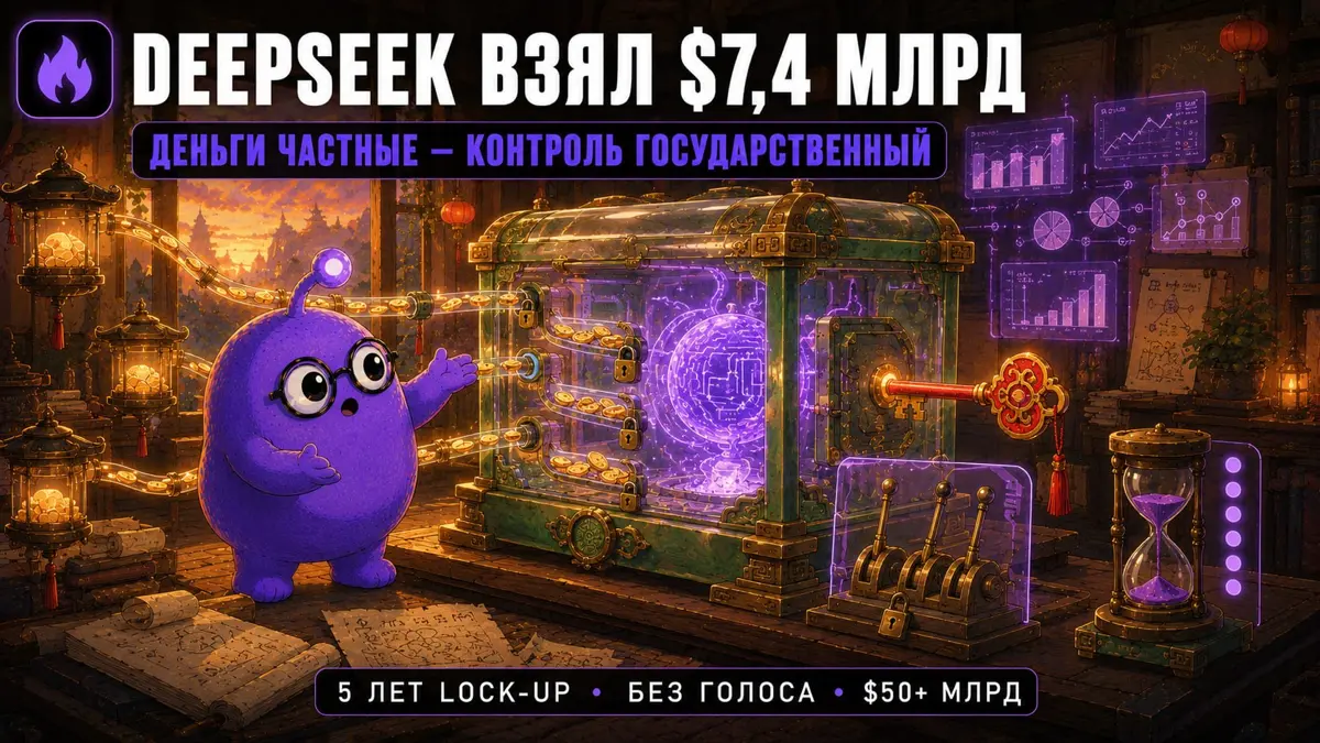 DeepSeek впервые взял внешние деньги. И сразу на $7,4 млрд. | Сетка — социальная сеть от hh.ru