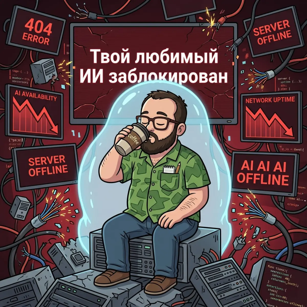 Твой любимый ИИ заблокировали. Главная ловушка нейросетей. | Сетка — социальная сеть от hh.ru
