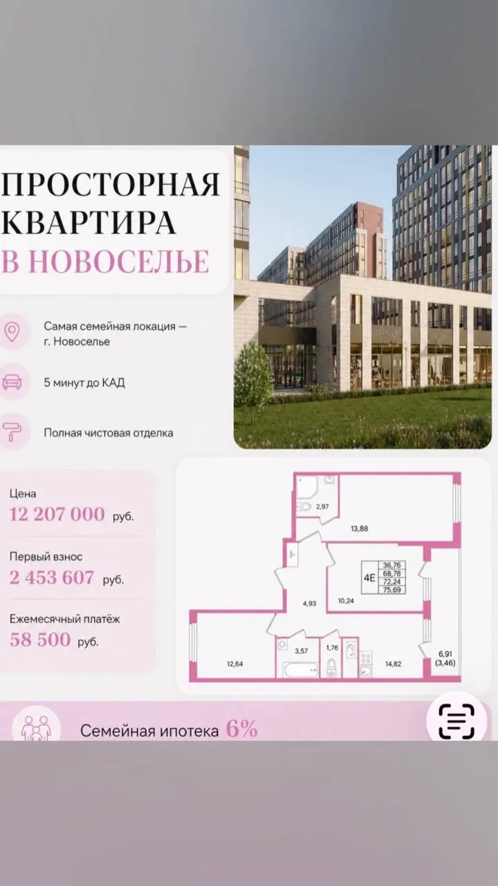 3 комнаты для семьи с платежом до 60 000 ₽ | Сетка — социальная сеть от hh.ru