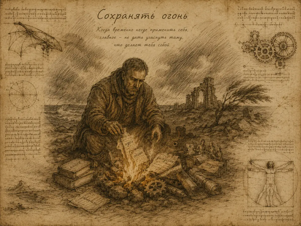 И до тех пор, пока огонь горит, каждый его по-своему хранит | Сетка — социальная сеть от hh.ru