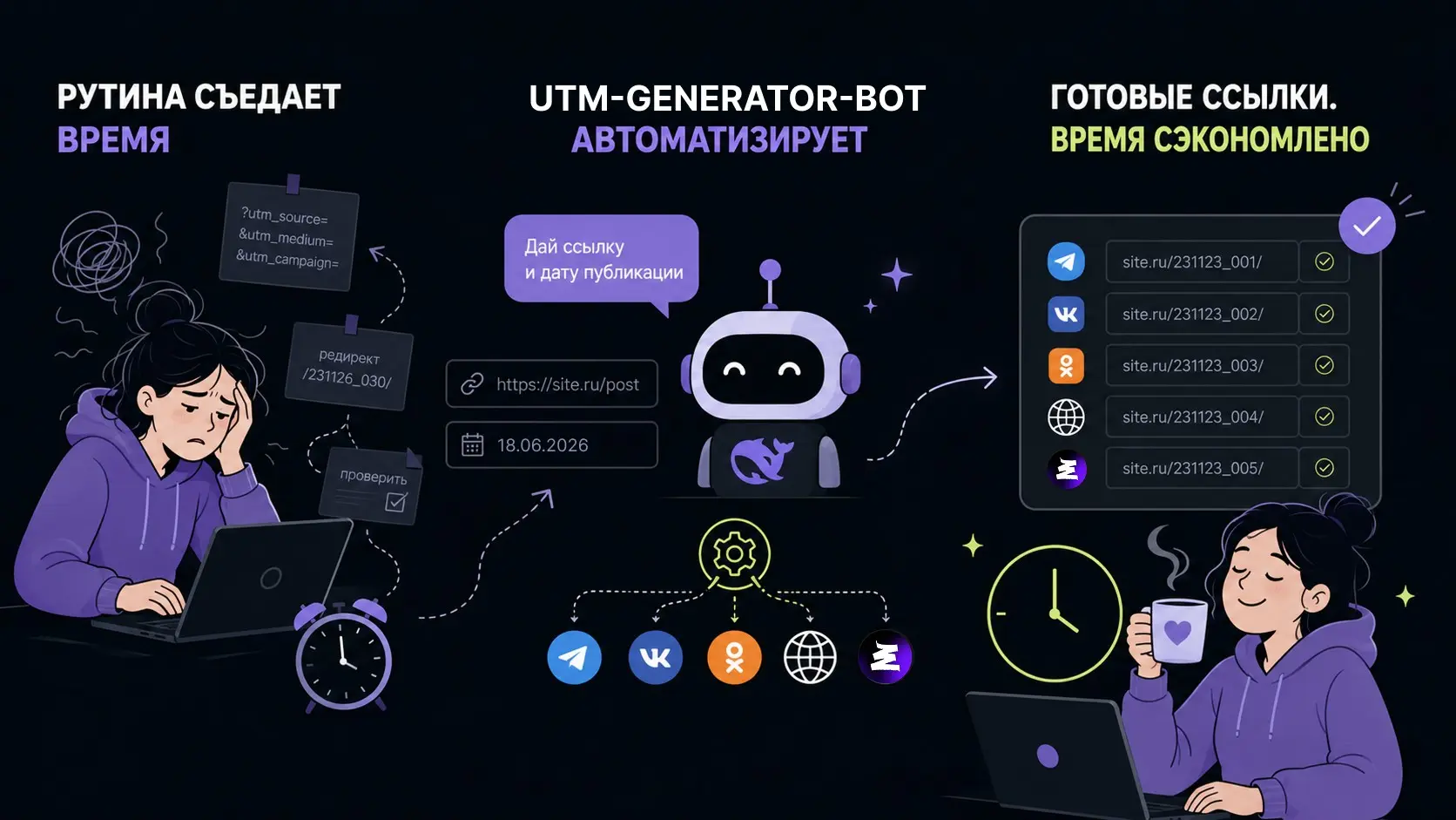 [Кейс] как я упростила создание UTM с помощью DeepSeek | Сетка — социальная сеть от hh.ru