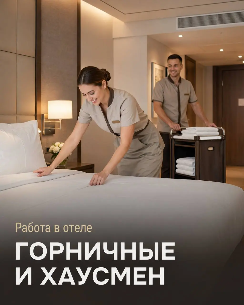 1️⃣ГОРНИЧНАЯ,
2️⃣ХАУСМЕН
80 000₽ - 100 000₽
отель
• Москва/Подмосковье
• Гостиничный бизнес
• +79854885959
Полное описание вакансии размещено в Телеграм и Макс | Сетка — социальная сеть от hh.ru