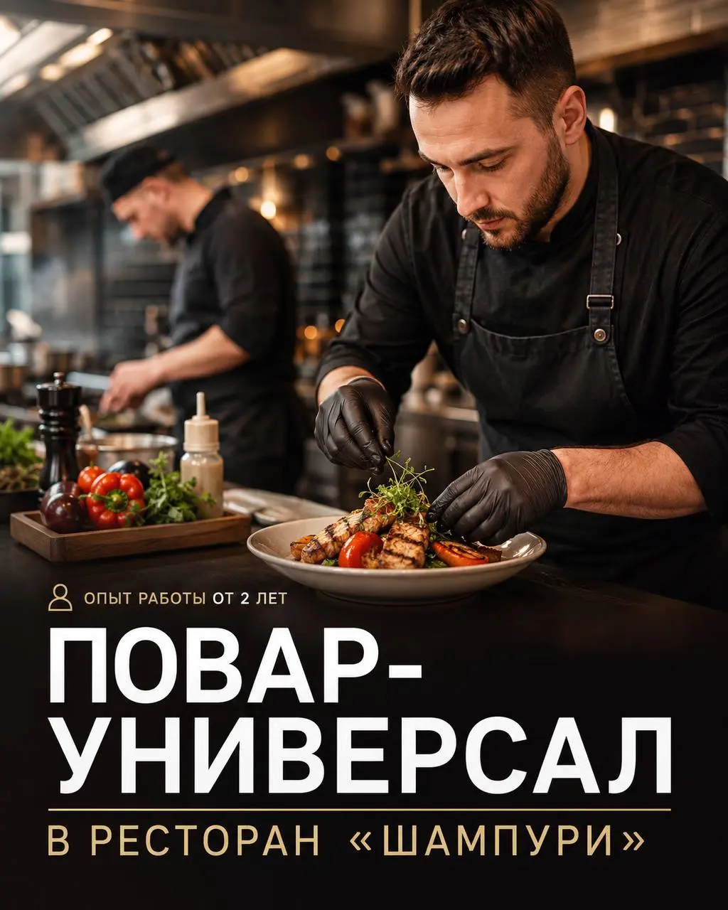 ПОВАР-УНИВЕРСАЛ
От 450₽/ч
Шампури
• Москва, м. Парк Культуры, Октябрьская, Пушкинская набережная
• Рестораны/Кафе
• +79255108933
Полное описание вакансии размещено в Телеграм и Макс | Сетка — социальная сеть от hh.ru