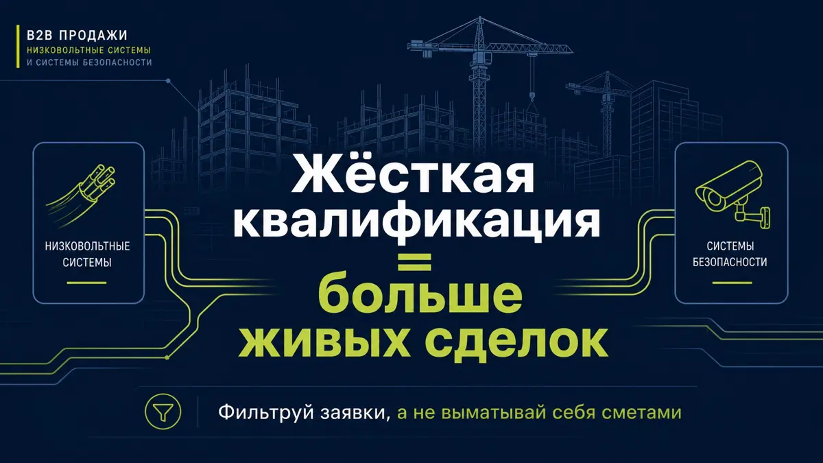 Как я перестал бесплатно считать «мертвые» сметы и высвободил время для живых проектов.
В слаботочных системах нам часто говорят: «Нужно КП срочно, закупка уже идёт» | Сетка — социальная сеть от hh.ru