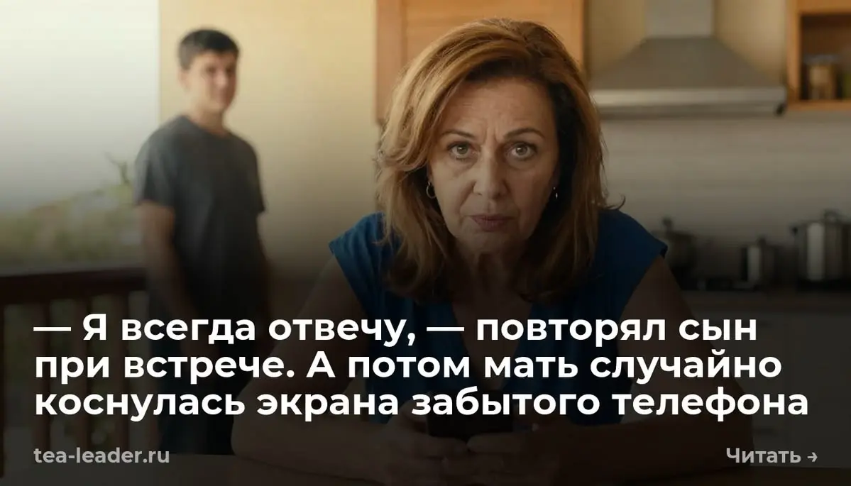 — Я всегда отвечу, — повторял сын при встрече. А потом мать случайно коснулась экрана забытого телеф
Телефон лежал на столе экраном вверх | Сетка — социальная сеть от hh.ru