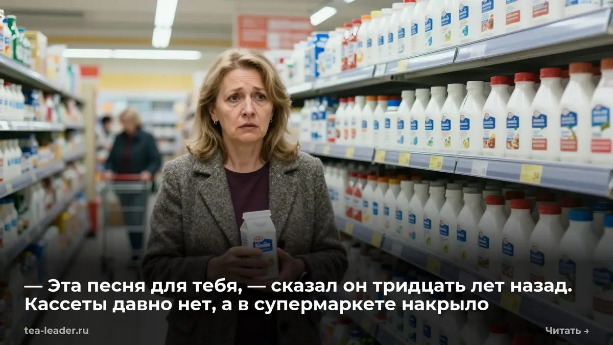 — Эта песня для тебя, — сказал он тридцать лет назад. Кассеты давно нет, а в супермаркете накрыло
В молочном отделе играло радио. Я стояла с пакетом кефира в руках и не могла сдвинуться с места | Сетка — социальная сеть от hh.ru