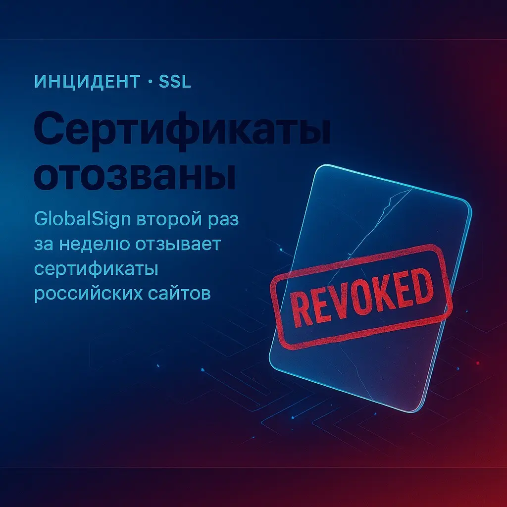 GlobalSign повторно отзывает SSL-сертификаты у российских… | Сетка — социальная сеть от hh.ru