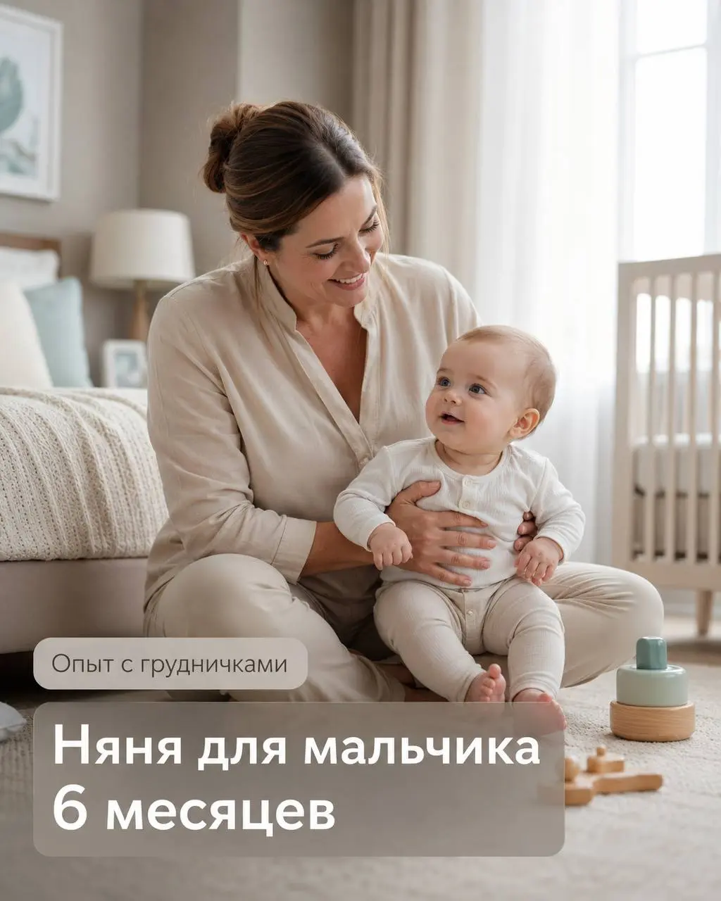 ✨ Ищем надежную няню для мальчика 6 месяцев ✨
📍 Локация: Барвиха / Плющиха
🗓 График: 5/2
⏰ Время: 10:00–20:00
💰 Оплата: от 180 000 ₽ в месяц
Требования к кандидату:
▫️ Опыт работы с грудничками: от 5 ... | Сетка — социальная сеть от hh.ru