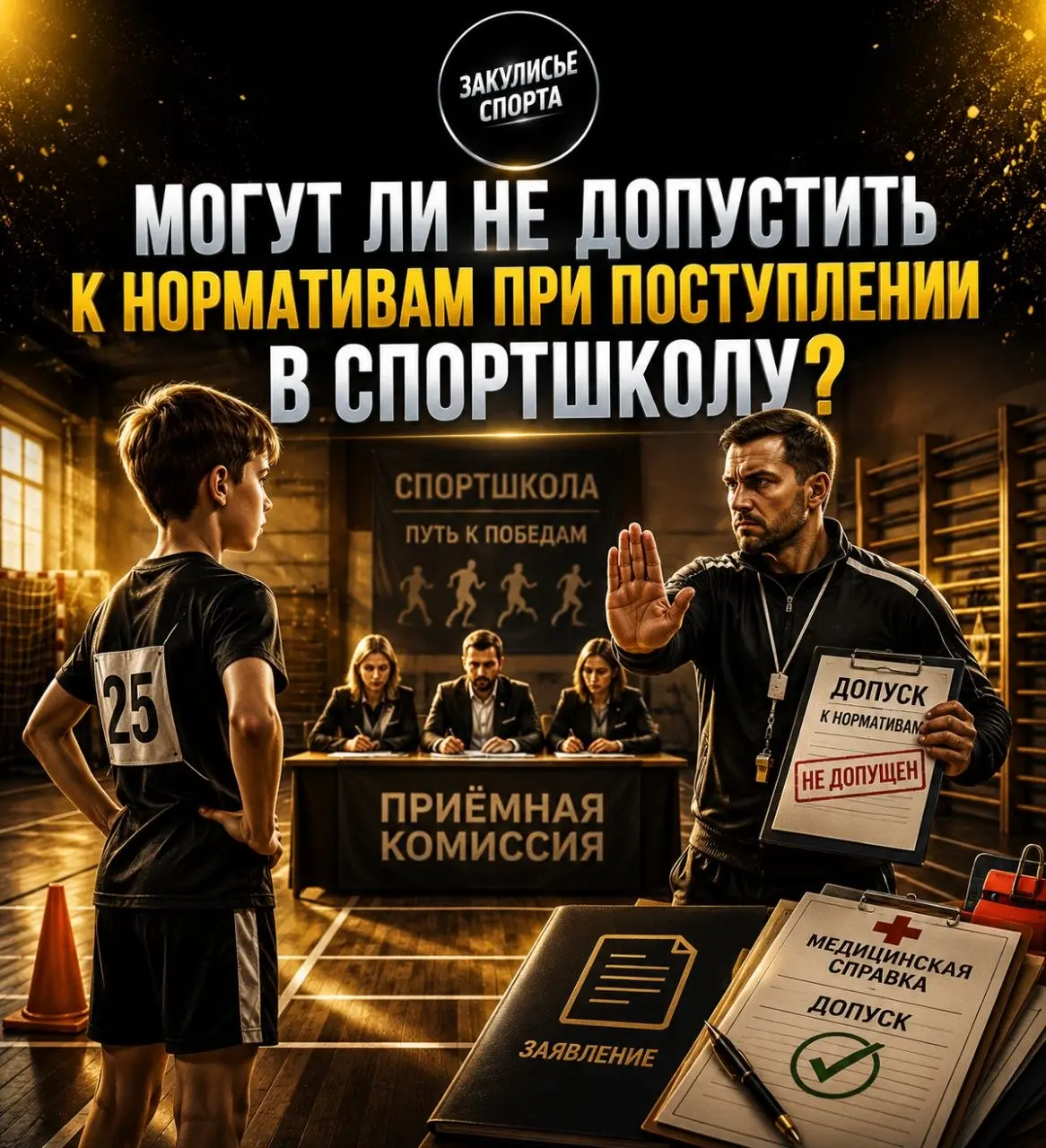 МОГУТ ЛИ НЕ ДОПУСТИТЬ К НОРМАТИВАМ ПРИ ПОСТУПЛЕНИИ В СПОРТШКОЛУ⁉️
📌Для проведения индивидуального отбора организация проводит тестирование, а также вправе проводить предварительные просмотры, анкетиро... | Сетка — социальная сеть от hh.ru