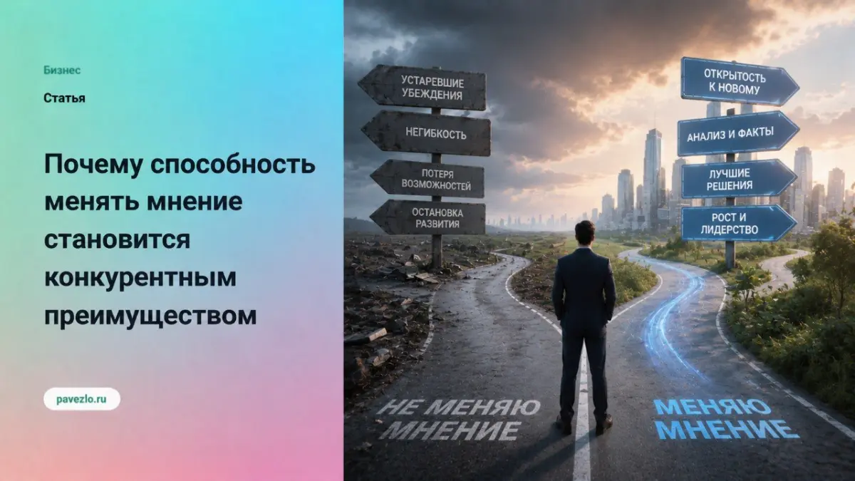 Почему способность менять мнение становится преимуществом | Сетка — социальная сеть от hh.ru