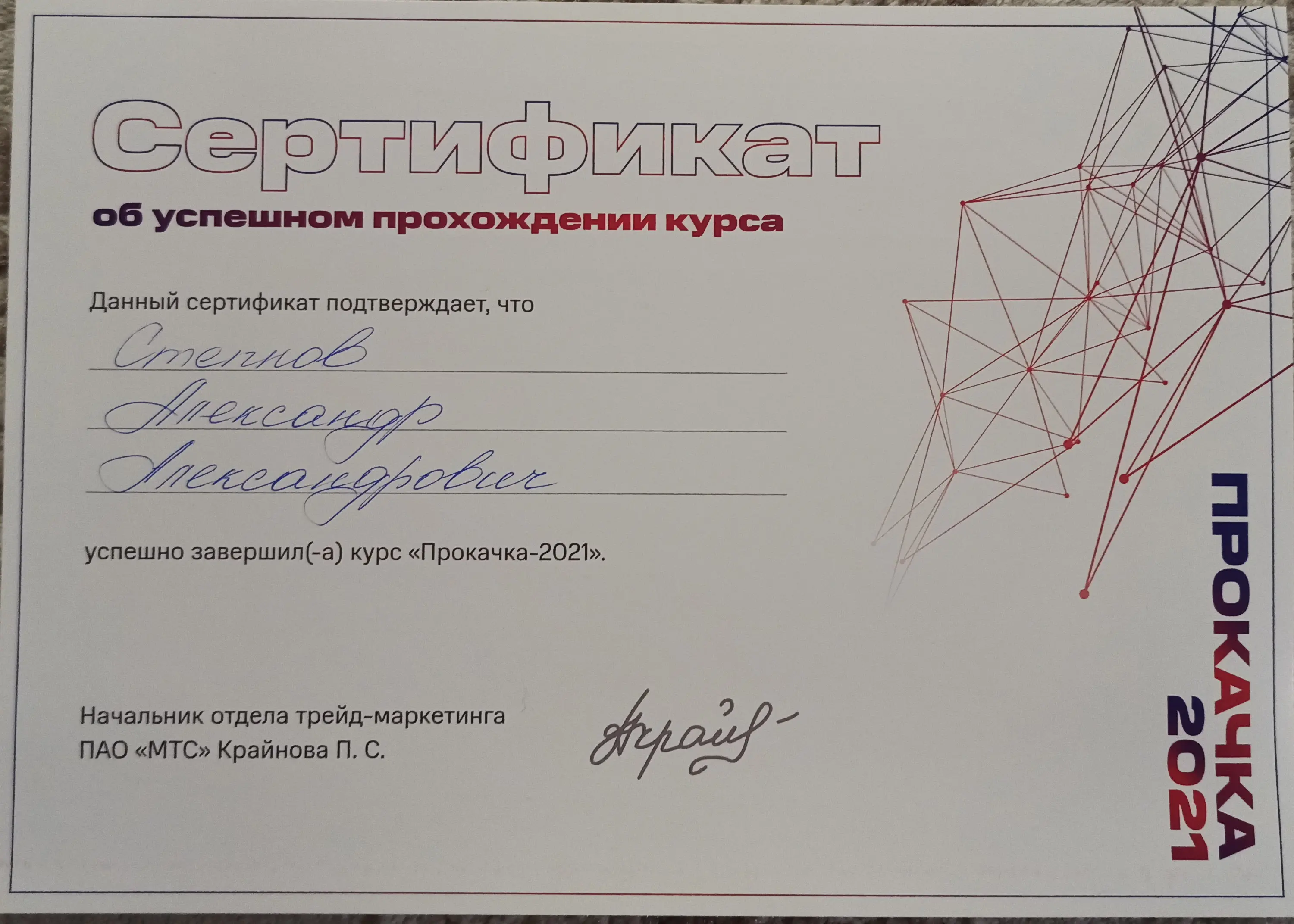 Network member avatar