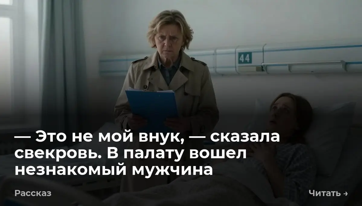 — Это не мой внук, — сказала свекровь. В палату вошел незнакомый мужчина
Дверь палаты скрипнула так резко, что с верхней петли посыпалась мелкая белая пыль | Сетка — социальная сеть от hh.ru