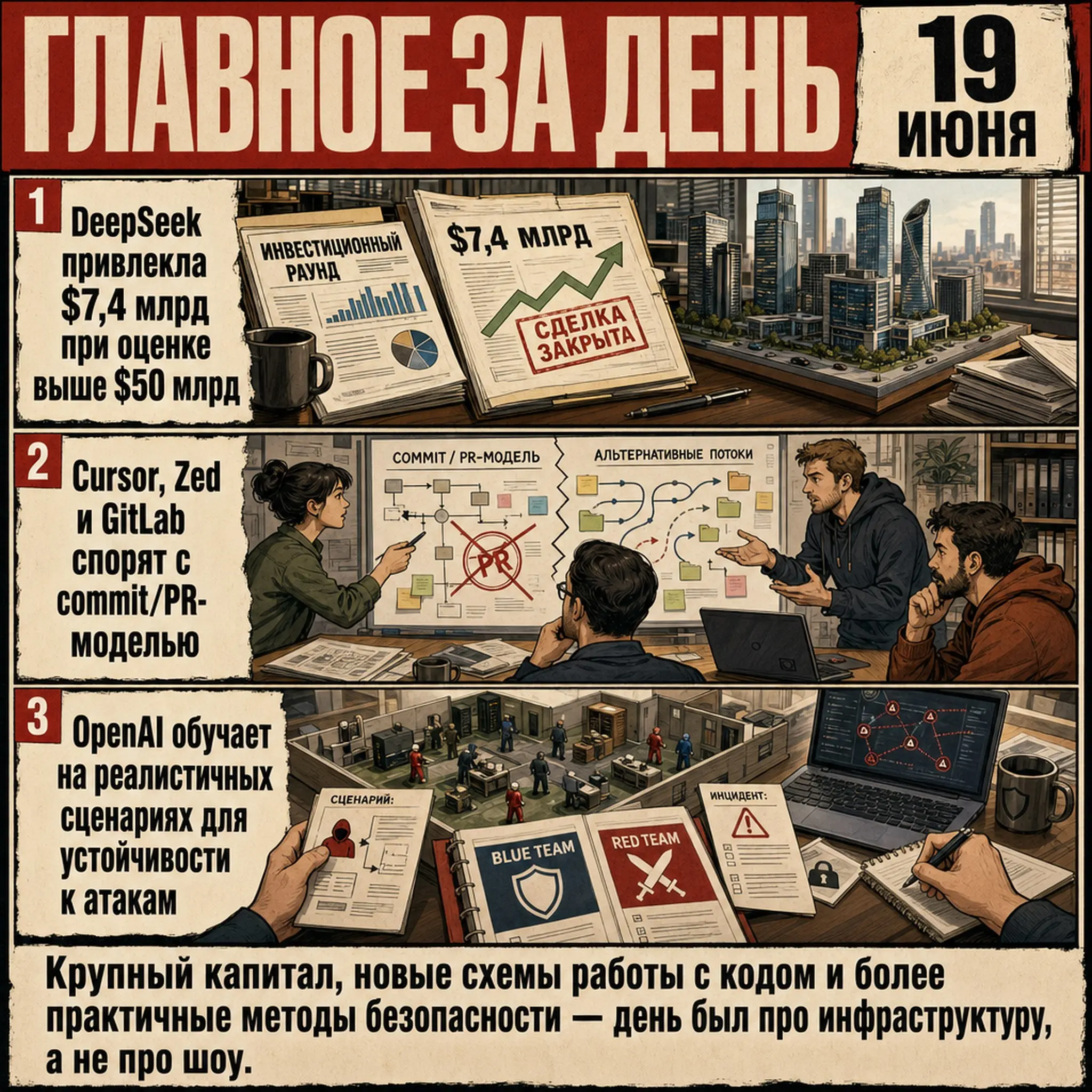 DeepSeek закрыл первый внешний раунд на более чем $7,4 млрд при оценке свыше $50 млрд: деньги идут на вычисления, исследования и будущие продукты, а контроль у Лян Вэньфэна сохранился через Посты:
Cur... | Сетка — социальная сеть от hh.ru