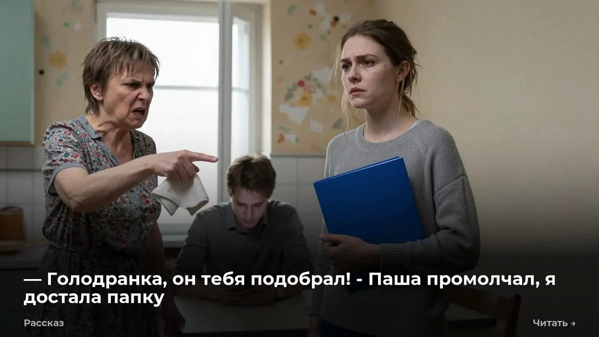 — Голодранка, он тебя подобрал! - Паша промолчал, я достала папку
— Голодранка! Мой сын тебя подобрал, отмыл, в люди вывел, а ты права качаешь! — голос Галины сорвался на визг | Сетка — социальная сеть от hh.ru