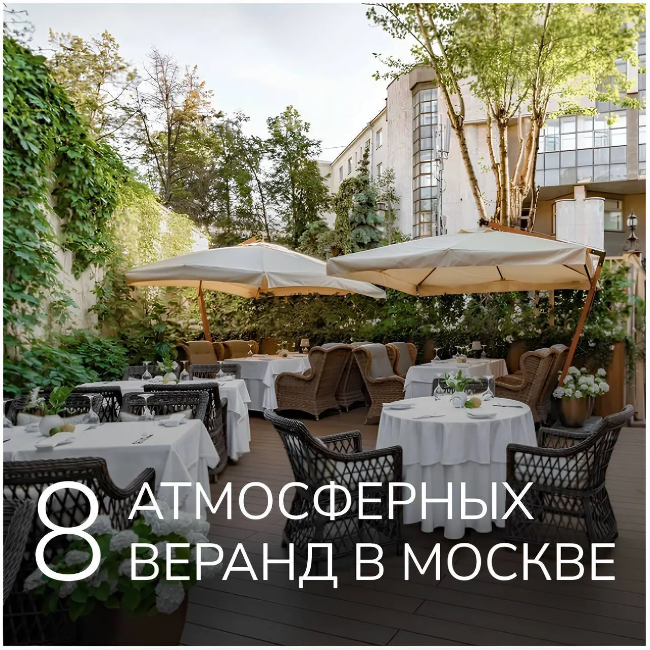8 атмосферных веранд в Москве для свиданий и деловых обедов
Коллеги, такое нам надо. Куда пойти с подругой, парнем или на деловую встречу.
Когда наслаждаться летом, если не сейчас? | Сетка — социальная сеть от hh.ru