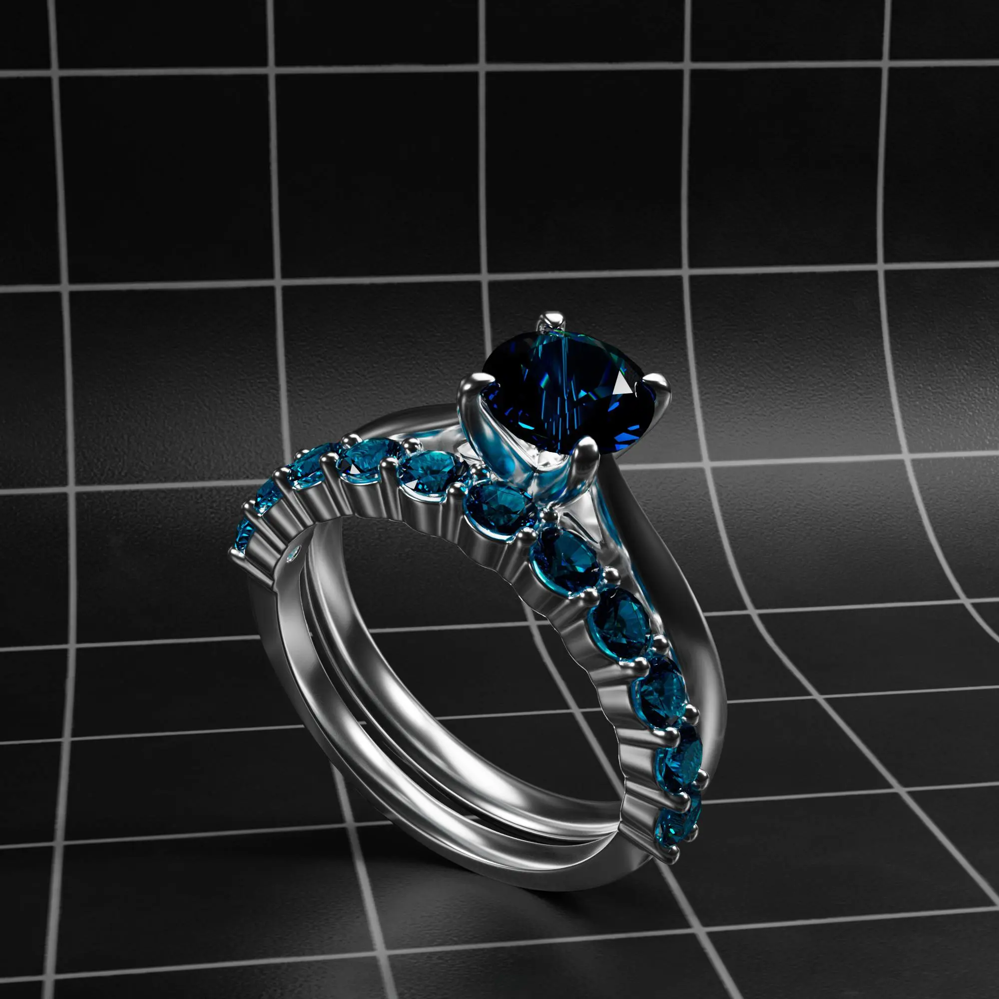 Aquamarine-colored gemstone«A touch of the ocean, captured in stone. This aquamarine-inspired gem radiates elegance, depth, and a quiet kind of luxury.» production CG 1 | Сетка — социальная сеть от hh.ru