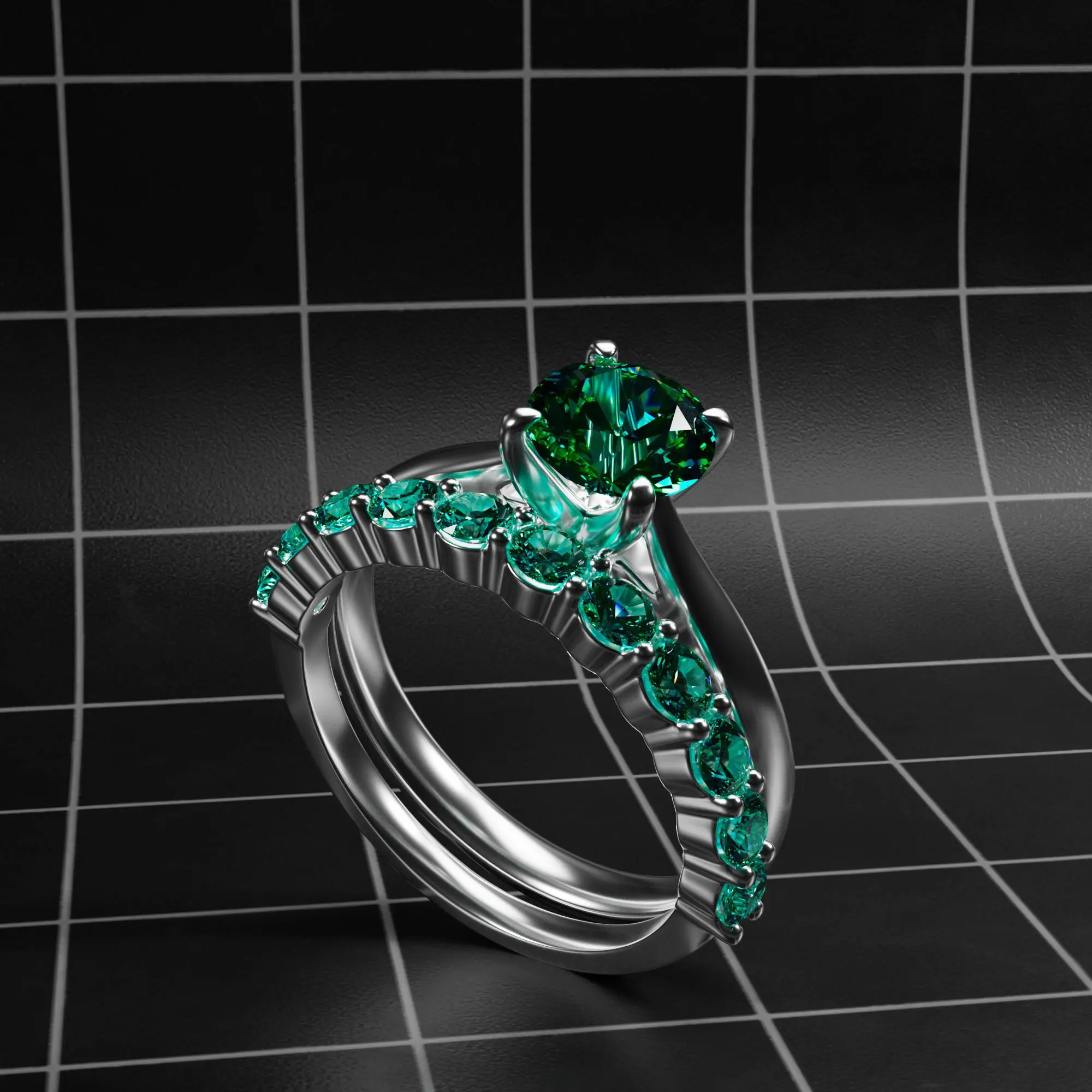 Green sapphire gemstone«A green sapphire — like nature’s energy captured in a precious stone. Rich color, refined brilliance, and luxury that speaks without words.» production CG 1 | Сетка — социальная сеть от hh.ru