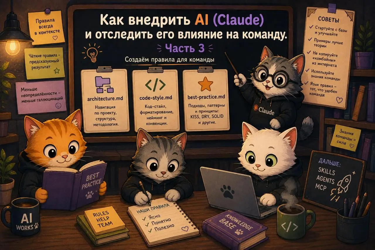 Как внедрить AI (Claude) и отследить его влияние (часть 3) | Сетка — социальная сеть от hh.ru