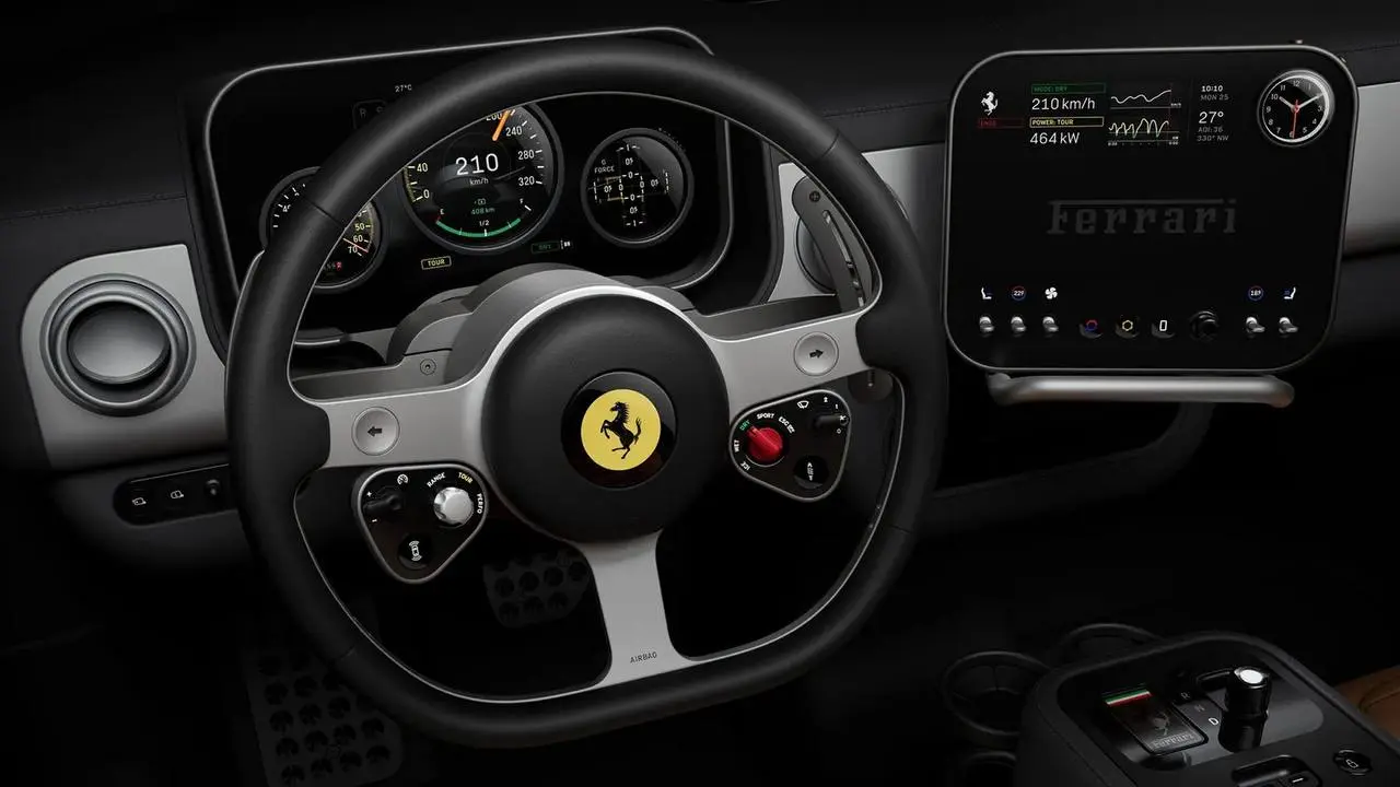 Ferrari Luce | Designer: LoveForm
Давно не писал. Отчасти из-за того, что поиск способа нормально подключаться к ТГ уже отъедает столько времени,  что жаления это делать отпадает | Сетка — социальная сеть от hh.ru