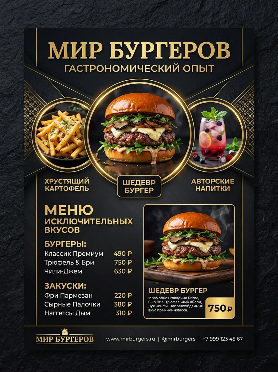 🍕🍔 Есть один интересный момент. Человек может ещё не открыть меню, но уже решить, выглядит место вкусно или нет.
Поэтому ресторанный дизайн давно перестал быть просто «расставить блюда на листочке» | Сетка — социальная сеть от hh.ru