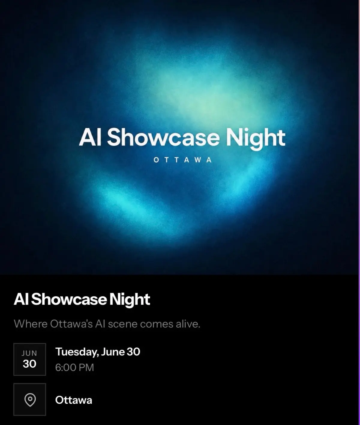 30 июня планирую посетить AI Showcase Night в Оттаве | Сетка — социальная сеть от hh.ru